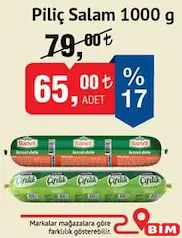 PİLİÇ SALAM 1000 G PİLİÇ SALAM 1000 G